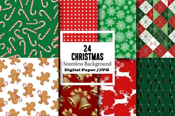 Christmas Digital Seamless Paper & Patterns Review