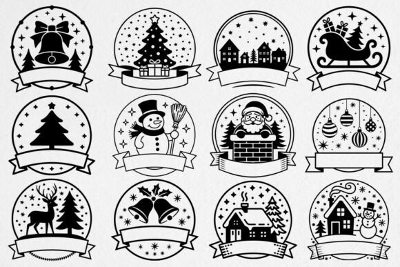 Christmas Family Name SVG Bundle for Crafts