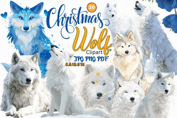 Christmas Wolf Clipart: Editorial Illustrations Review