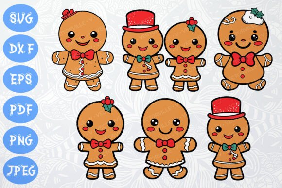 Cute Gingerbread SVG Bundle: Illustrations Review
