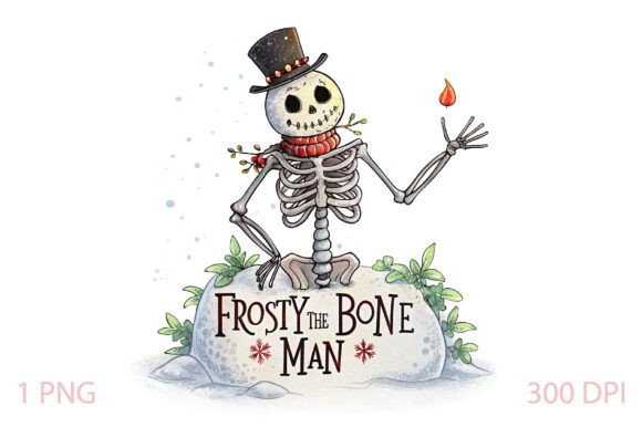 Frosty the Bone Man Christmas PNG: Illustrations Review