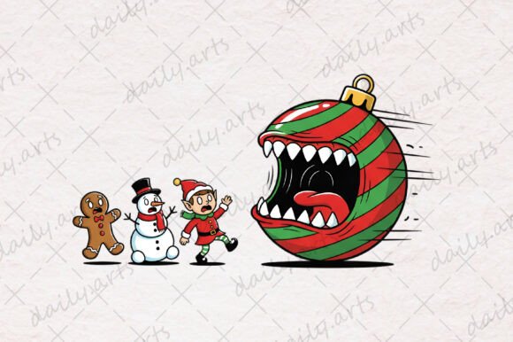 Funny Christmas Ghost Ornament: Illustrations Review