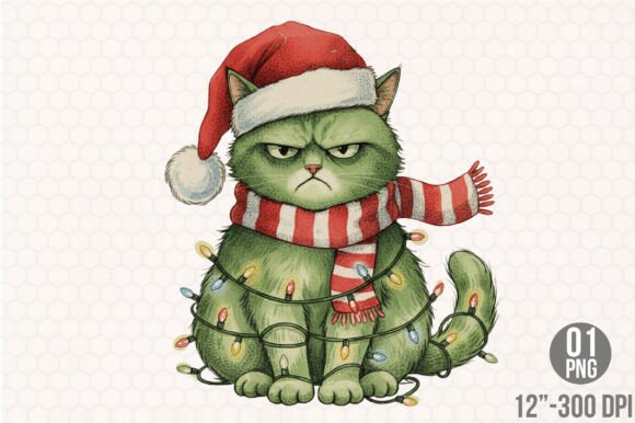 Grumpy Christmas Cat PNG: A Seller’s Review