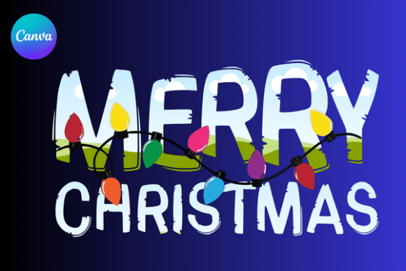 Merry Christmas Lights Canva Frame: A Designer’s Review