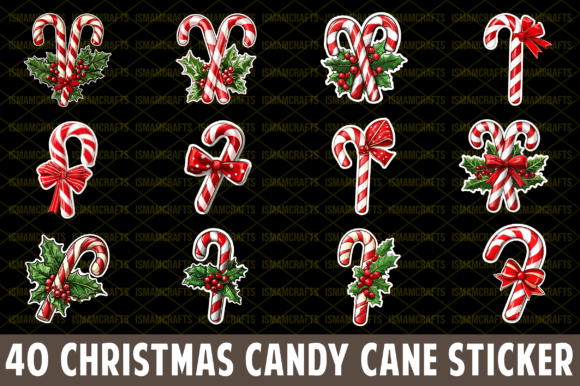 Review: Christmas Candy Cane Sticker Bundle PNG Illustrations