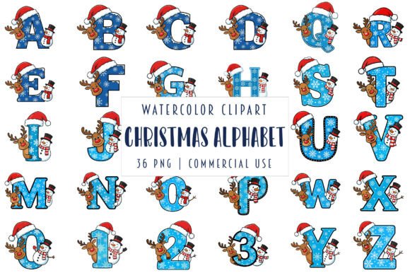 Review: Christmas Doodle Alphabet Set Illustrations