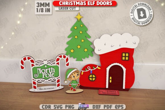 Review: Christmas Elf Door Laser Cut Mini Door for Winter Amp Shops