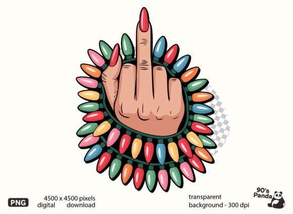 Review: Middle Finger Christmas Light PNG Illustrations