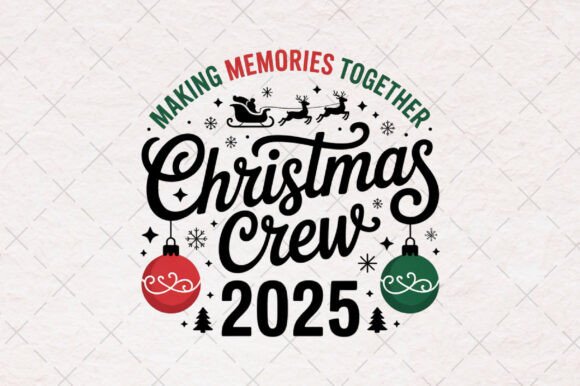 Reviewing Christmas Crew 2025 Family PNG Illustrations
