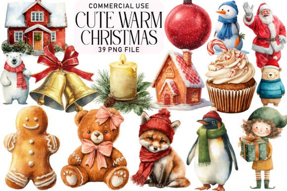 Reviewing Cute Warm Christmas Clipart for Embroidery