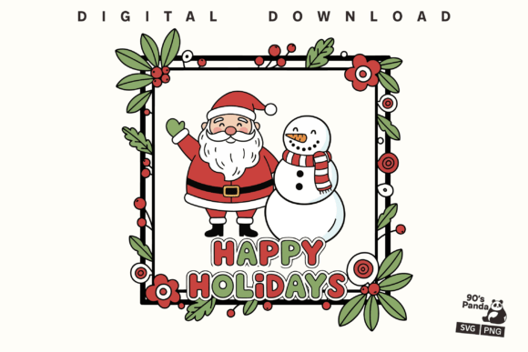 Reviewing Hand-Drawn Cartoon Christmas Svg Illustrations