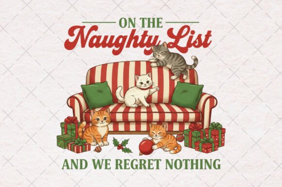 Reviewing On the Naughty Vintage Christmas PNG Illustrations