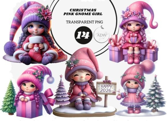 Reviewing the Christmas Pink Gnome Girl Design