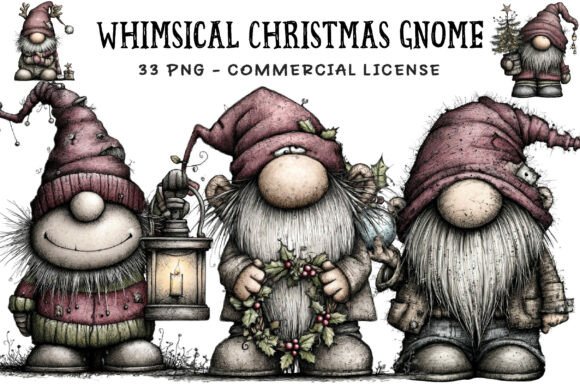 Reviewing the Whimsical Christmas Gnome Clipart Bundle