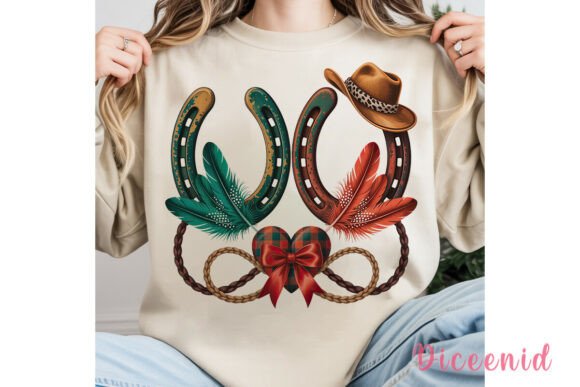 Rustic Cowboy Christmas Tumbler Wrap Illustrations