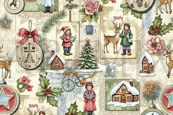 Shabby Chic Country Christmas Patterns for Crafters